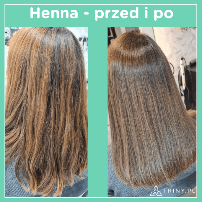 henna do włosów efekt przed i po
