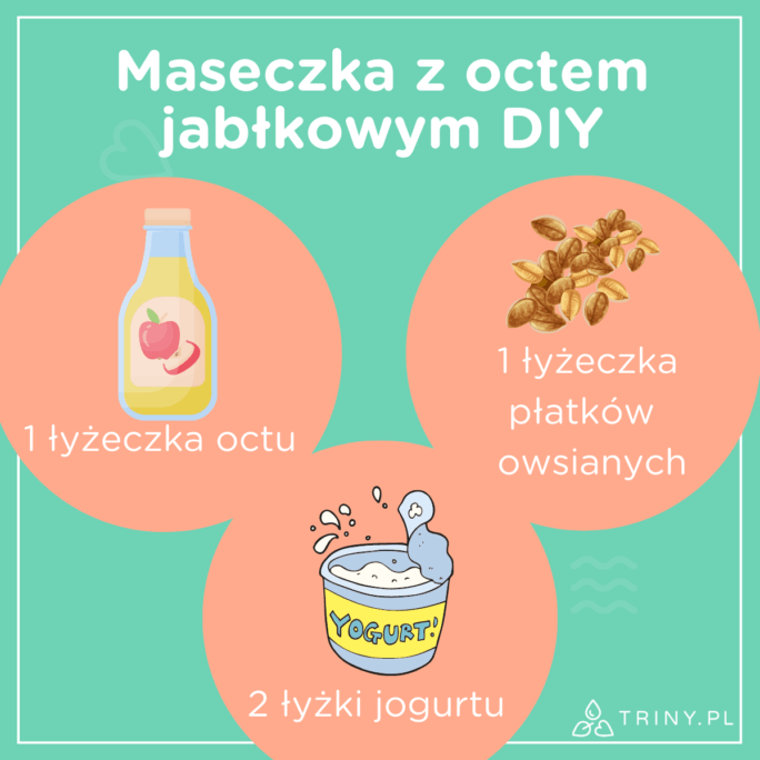 przepis na maseczkę z octem jabłkowym