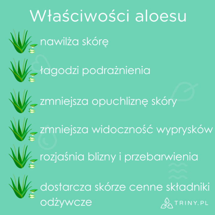 aloes na twarz właściwości