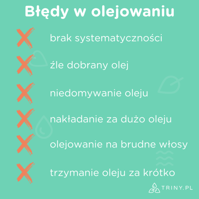 błędy w olejowaniu